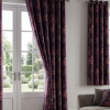 Sound Ventilated Blackout Jacquard Curtain Set