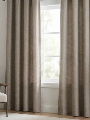 Beige Linen Grommet Drapery
