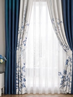 Dual-Tone Grommet Curtain Set